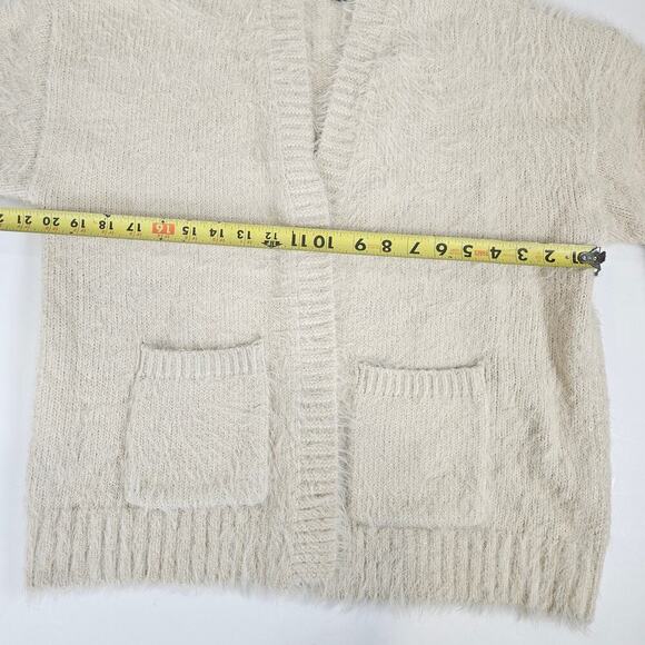American Eagle Soft Cozy Cream Cardigan XS - Picture 4 of 9